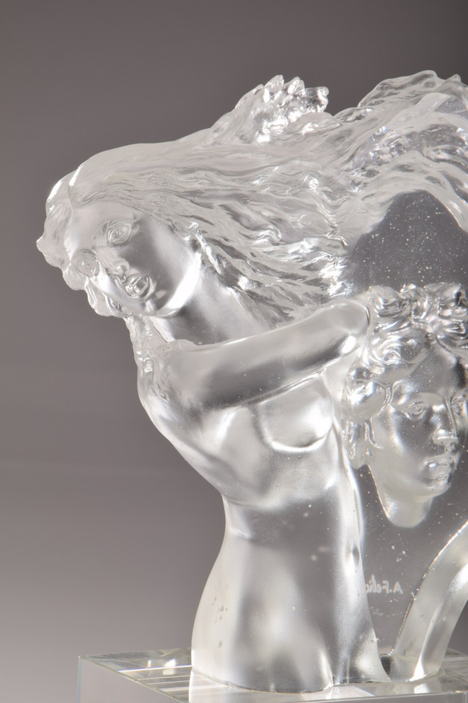 Crystal Figurine of Woman Handcrafted Quality Glass Clear and Etsy