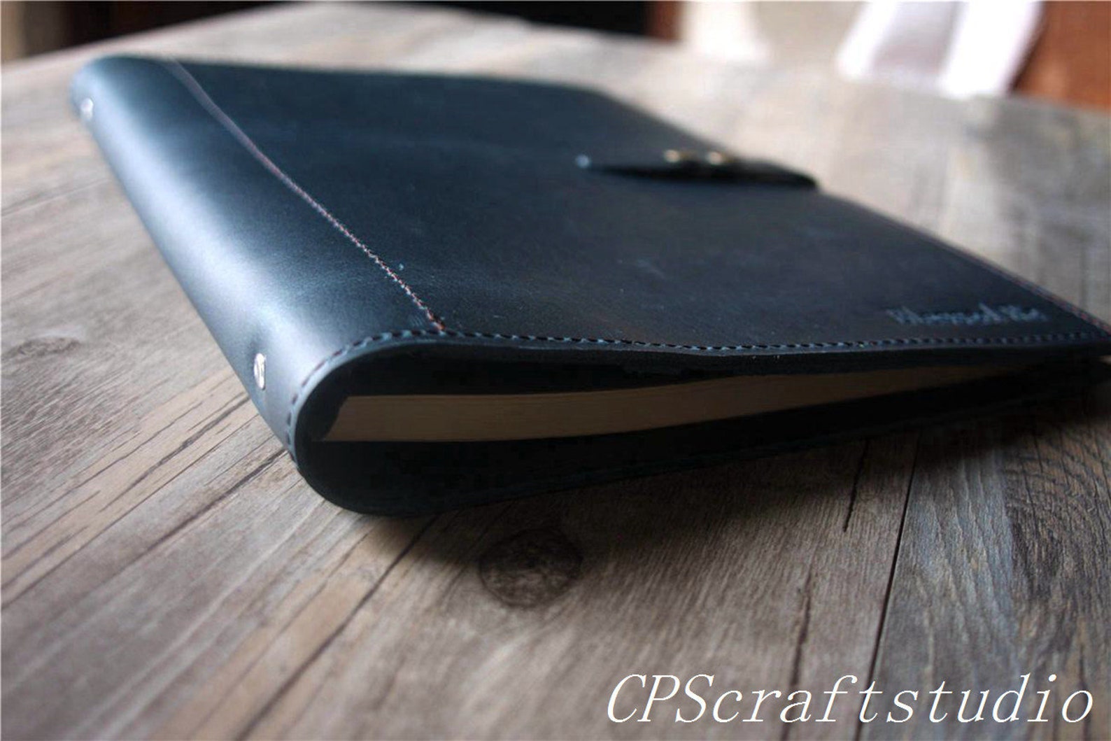 Personalized Leather Binder Portfolio Mens Leather Portfolio Etsy