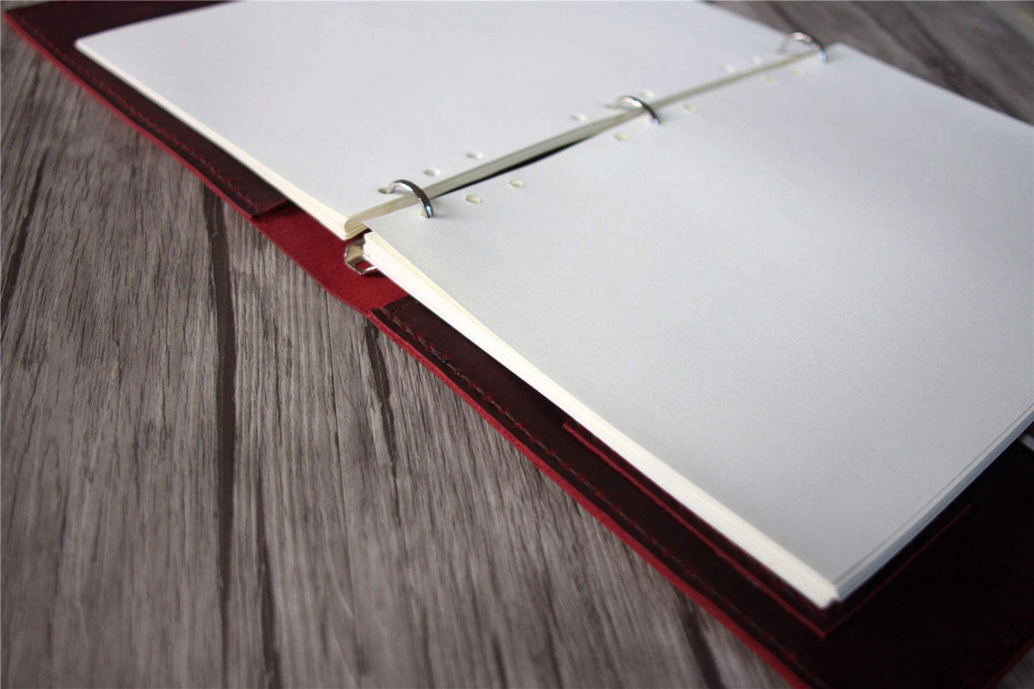 Personalized Leather Binder Portfolio Mens Leather Portfolio Etsy