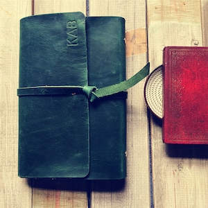 Personalized Leather Photo Album Memory Book Album For Baby Scrapbook Album, Travel Photo Album Wedding Guest Book Family