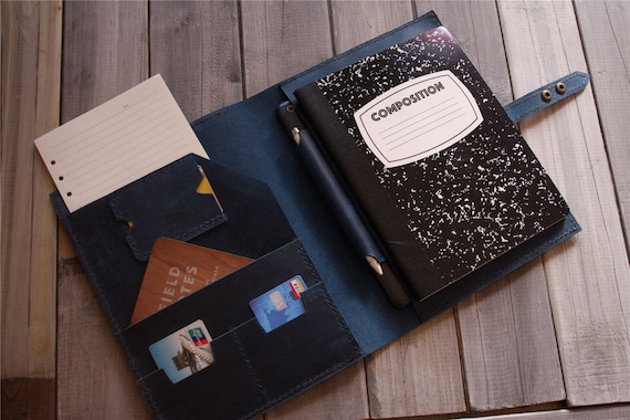 Hand Stitched A4 Paper Leather Portfolio, A4 Paper File Document Sleeves - Unique Design From CPS