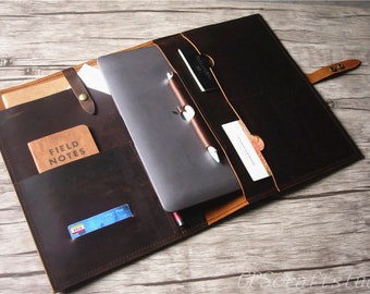 Custom MacBook Air 15 Sleeve Leather, Personalized Pro 14 13 16 inch Case Laptop Cover