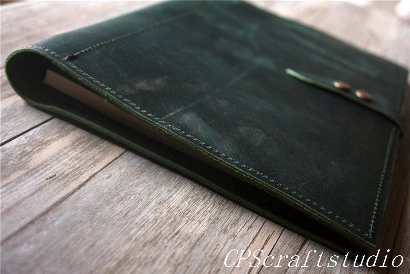 Personalized Leather Binder Portfolio Mens Leather Portfolio Etsy