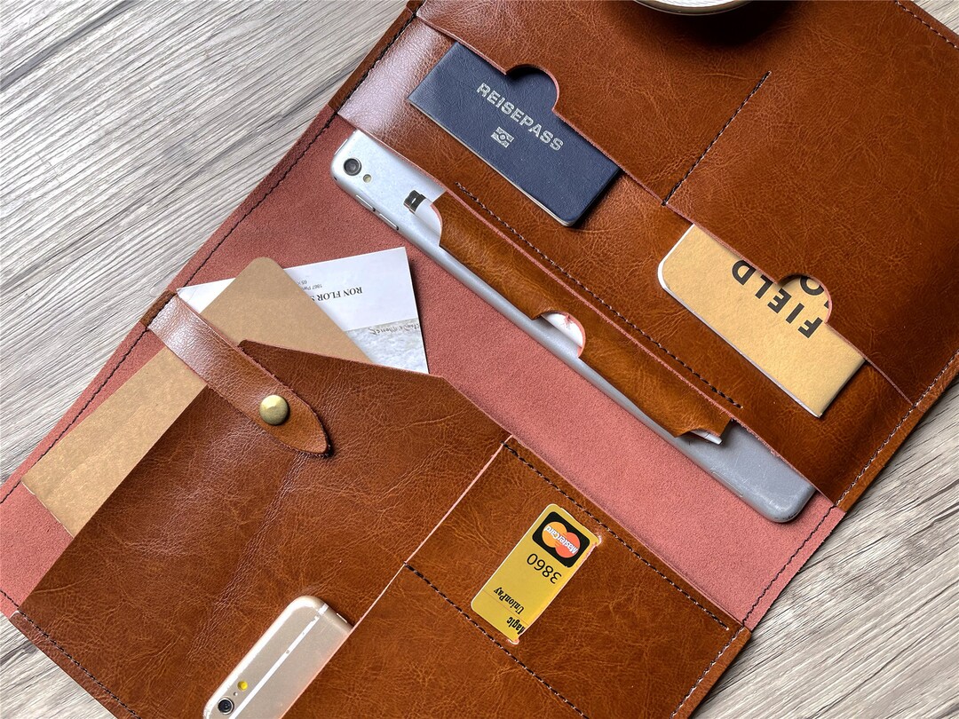 Personalized Luxury Leather Portfolio, A4 Mens Leather Padfolio