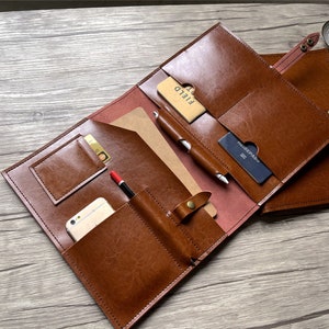 Personalized iPad Case Luxury Leather 11 inch iPad Pro 12.9 Case 10.5 10.2 10.9 iPad 6 7 8 9 10 Mini Cover Portfolio Pencil Holder