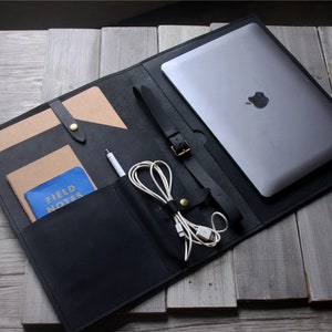 Surface Pro 7 Case, Personalized Leather Surface Laptop Cover 13.5 / 15 inch, Custom Surface Book Sleeve, Surface Go Portfolio 5 6 7 8 Pro