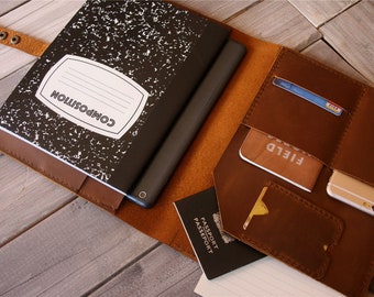 Composition Notebook Cover, Moleskine Leather Cover, A5 Leather Journal Cover, Rhodia B5 Rocketbook Leuchtturm1917 Journal Cover