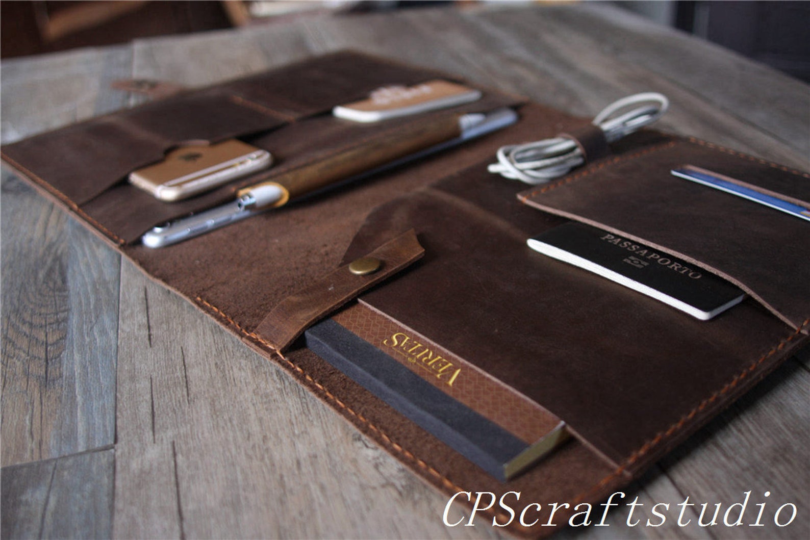 Personalized Leather Portfolio Mens Leather Padfolio Leather Etsy