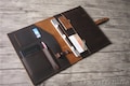 Personalized Leather Portfolio Folder, Mens Leather Padfolio Case, Leather Organizer, A4 Notebook Cover, Document Holder, Womens Travel Gift product logo