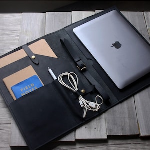 Personalized iPad Air Case Leather 11 inch iPad Pro 12.9 Case Leather 10.5 10.2 10.9 iPad 6 7 8 9 10 Mini Cover Portfolio Pencil Holder