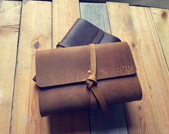 A4 Large Leather journal Custom Bound B5 A5 Notebook Custom Blank Sketchbook