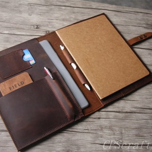 Personalized iPad Pro 12.9 Case Leather 11 inch iPad Air 5 Sleeve Leather 10.5 10.2 10.9 iPad 6 7 8 9 10 Mini Cover Portfolio Pencil Holder