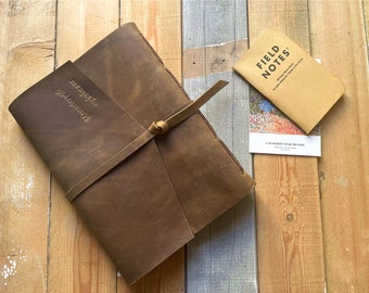 Personalized Leather Photo Album Book Baby Wedding Pet Memory Scrapbook