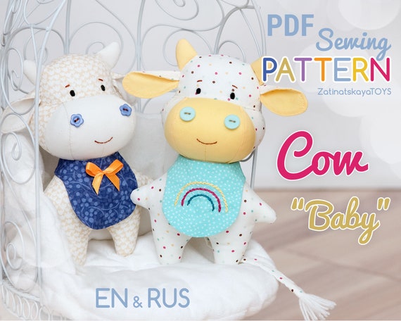 stuffed cow sewing pattern