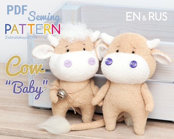 stuffed cow sewing pattern