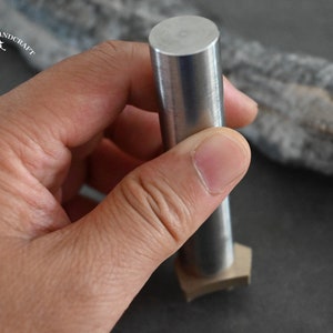 Customized Brass Stamp for Leather: Hammer Press Embossing Optional with 18mm(0.7") diameter hammer rod