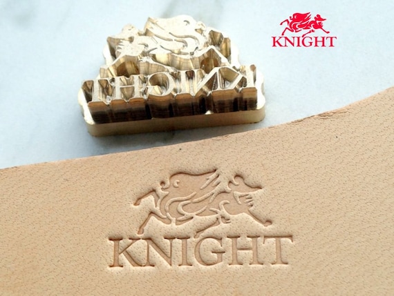 Custom Brass Leather Stamp: Embossing Tool for Vegetable Tanned Leather