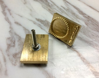 Custom Brass Stamp for Leather: Heat Emboss & Foil