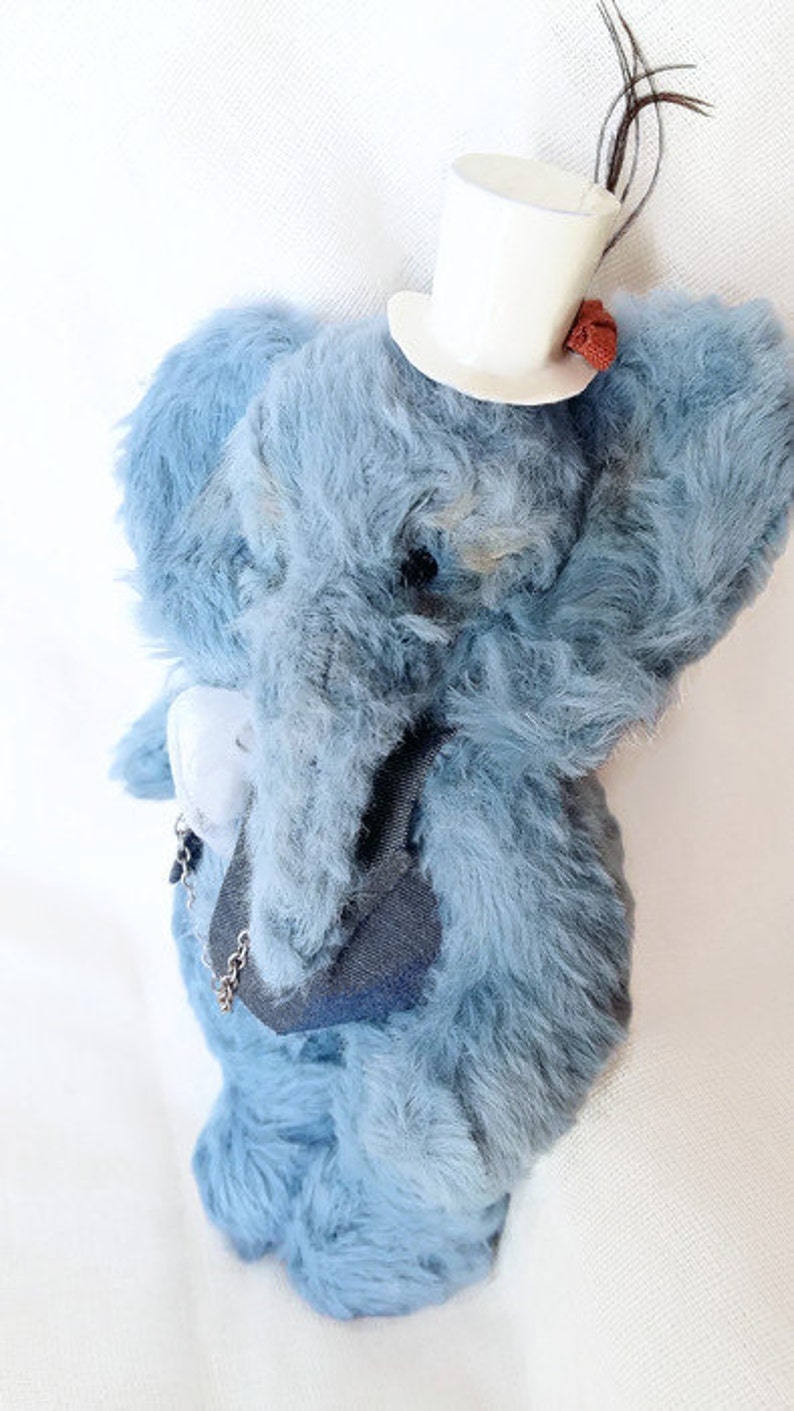 Miniature OOAK Stuffed Elephant Toy / Miniature Elephant Plush Etsy