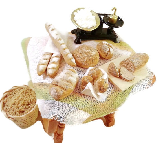 1/12 Dollhouse Mini cestini portaoggetti con struttura in legno casa delle bambole cucina pane cestino per alimenti conservazione vari accessori per la decorazione della scena della va  26