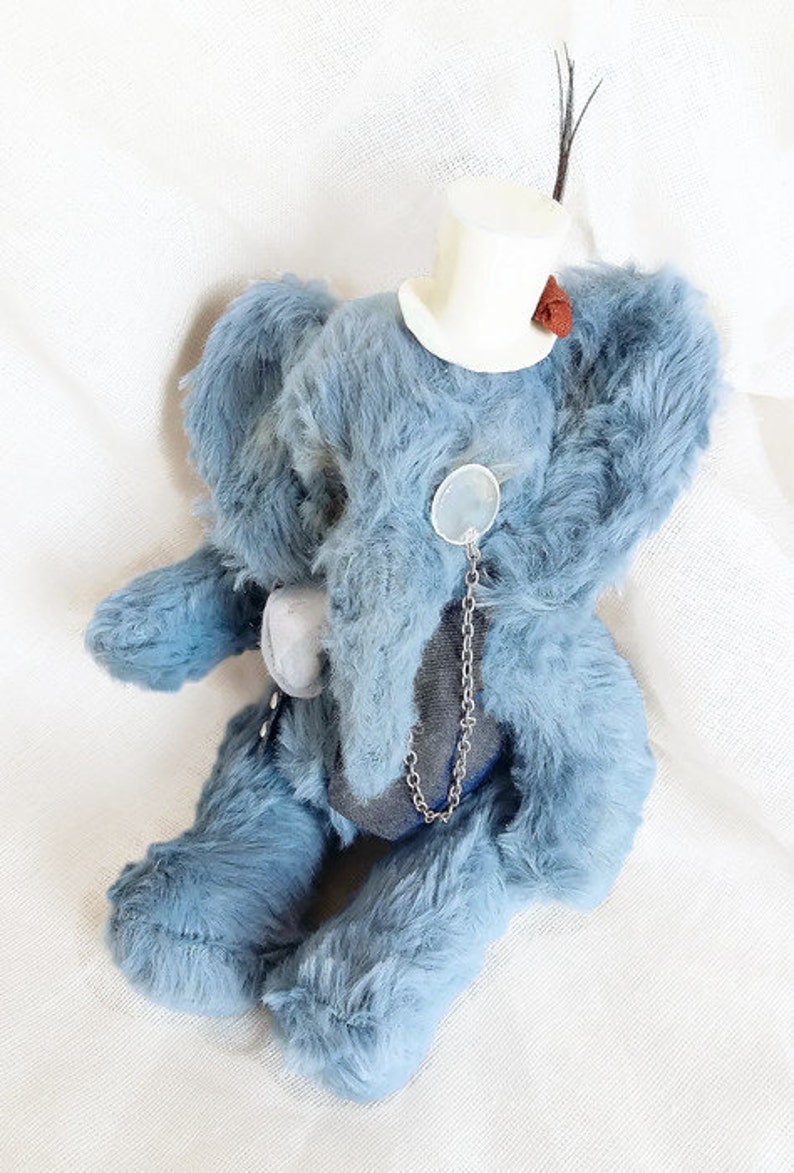 Miniature OOAK Stuffed Elephant Toy / Miniature Elephant Plush Etsy