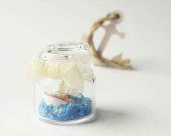 Miniatuur poppenhuis schaal storm 1:12 schip scène/1 12 schaal miniatuur decoratie/landschap/schip huis dolls