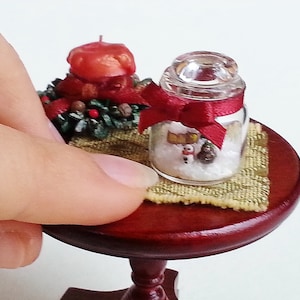 Dollhouseminiature Christmas snowglobe