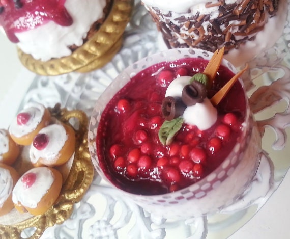 10 Pezzi Di Miniature In Resina Scala 1:12 - Torte E Dolci In Miniatura Per Casa Delle Bambole
