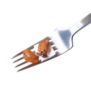 Miniature food Cornish Pasty / scale one inch miniature food / bakery and bread scale 1:12 / dolls and miniatures / dollhouse roombox food