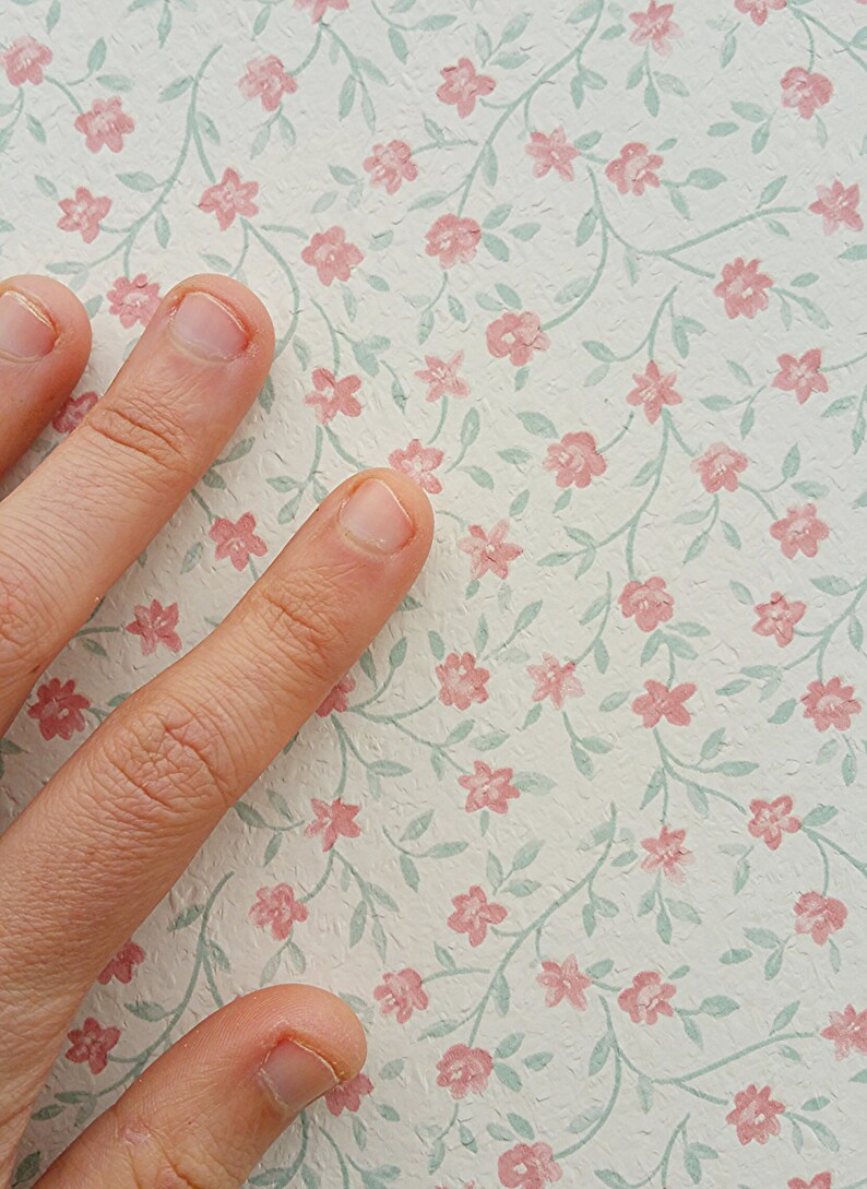 Dollhouse Miniature Vintage Wallpaper / Dollhouse Embossed Etsy Canada