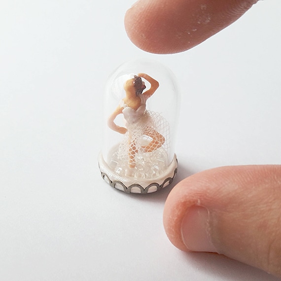 Miniatura casa delle bambole scena ballerina scala 1:12/ Decorazione in miniatura / Ballerina scala 1 12 / Ballerina casa bambole