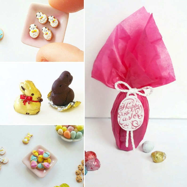 112 Dollhouse Miniatures Easter Bundle / Easter Dollhouse Etsy