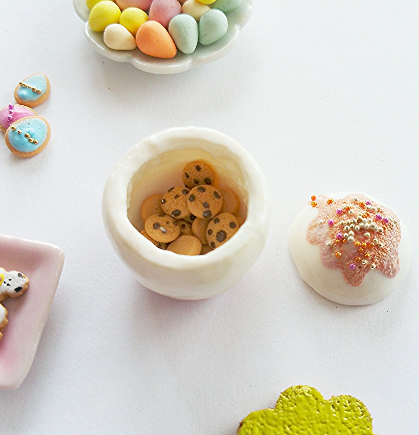 Dollhouse Miniature Easter Egg Cookie Jar / Scale One Inch Etsy