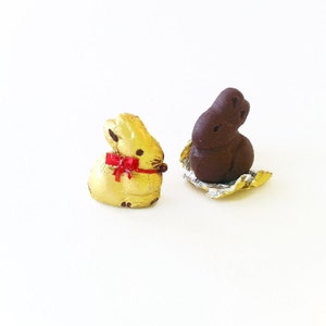 Miniatur Schokoladen Osterhase Maßstab 1:12 / Lindt Goldhase Miniatur / Lindt Hase Puppenhaus Miniatur Ostern