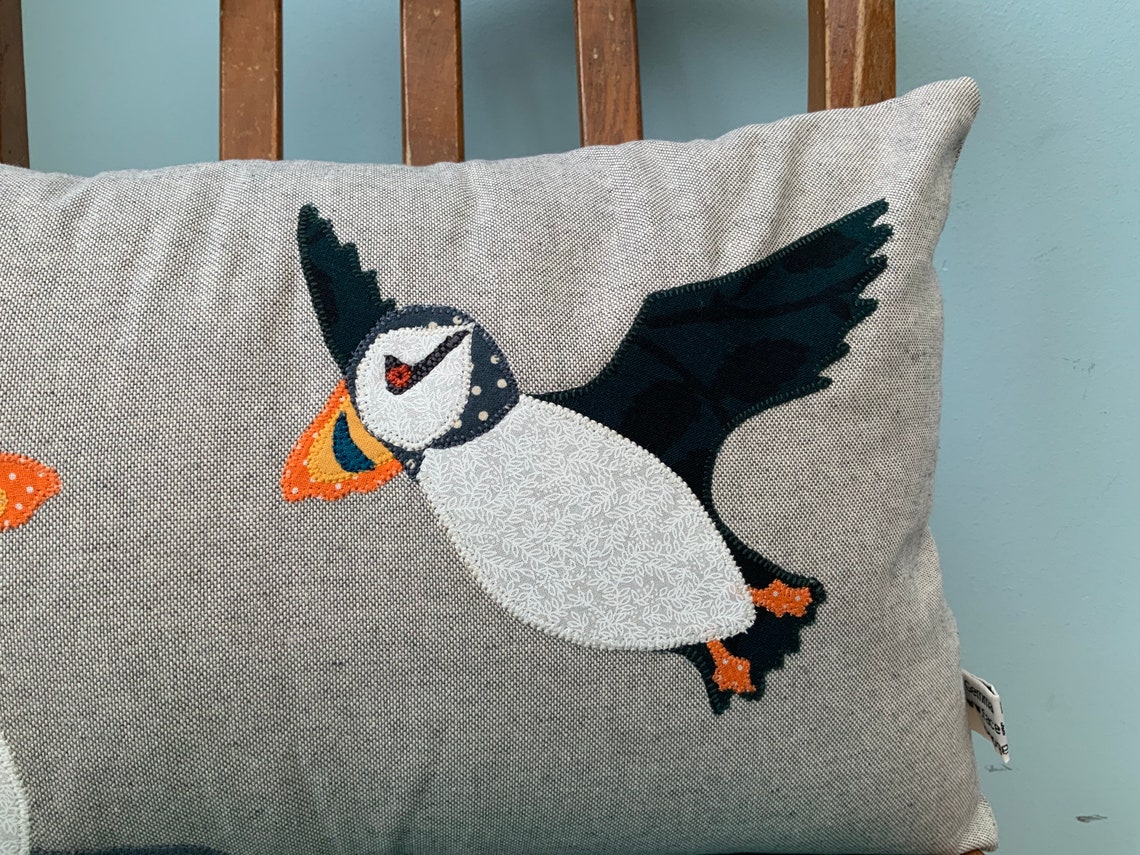 Puffin Cushion Made to Order Etsy