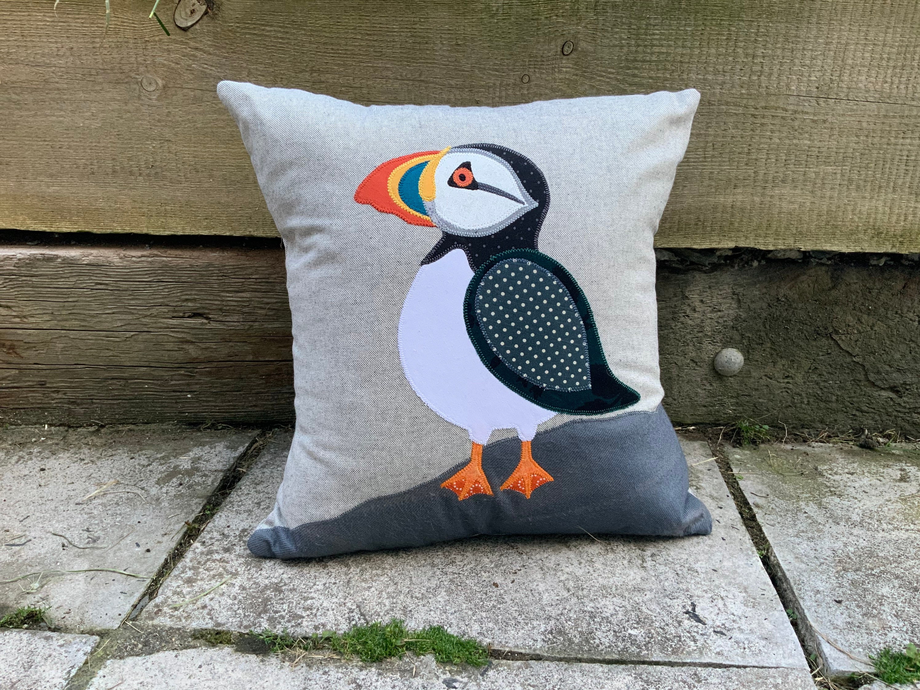 Puffin Cushion Made to Order Etsy