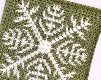 Winter Forest Cushion crochet pattern