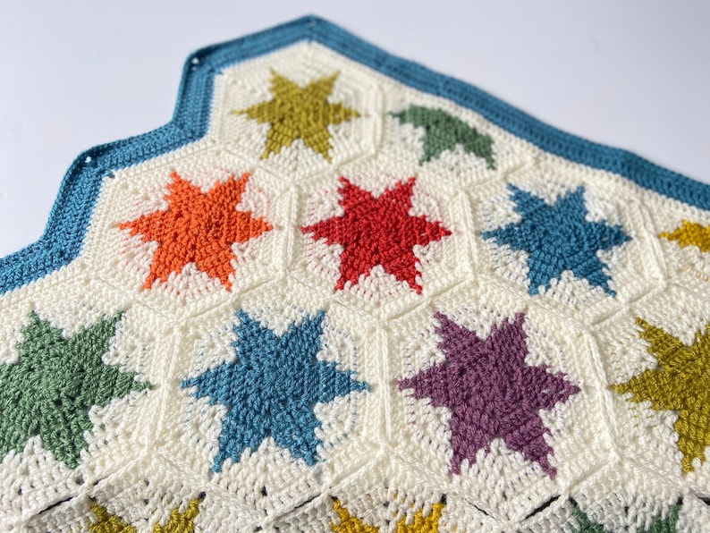 Super Stars Blanket crochet pattern imagem 7