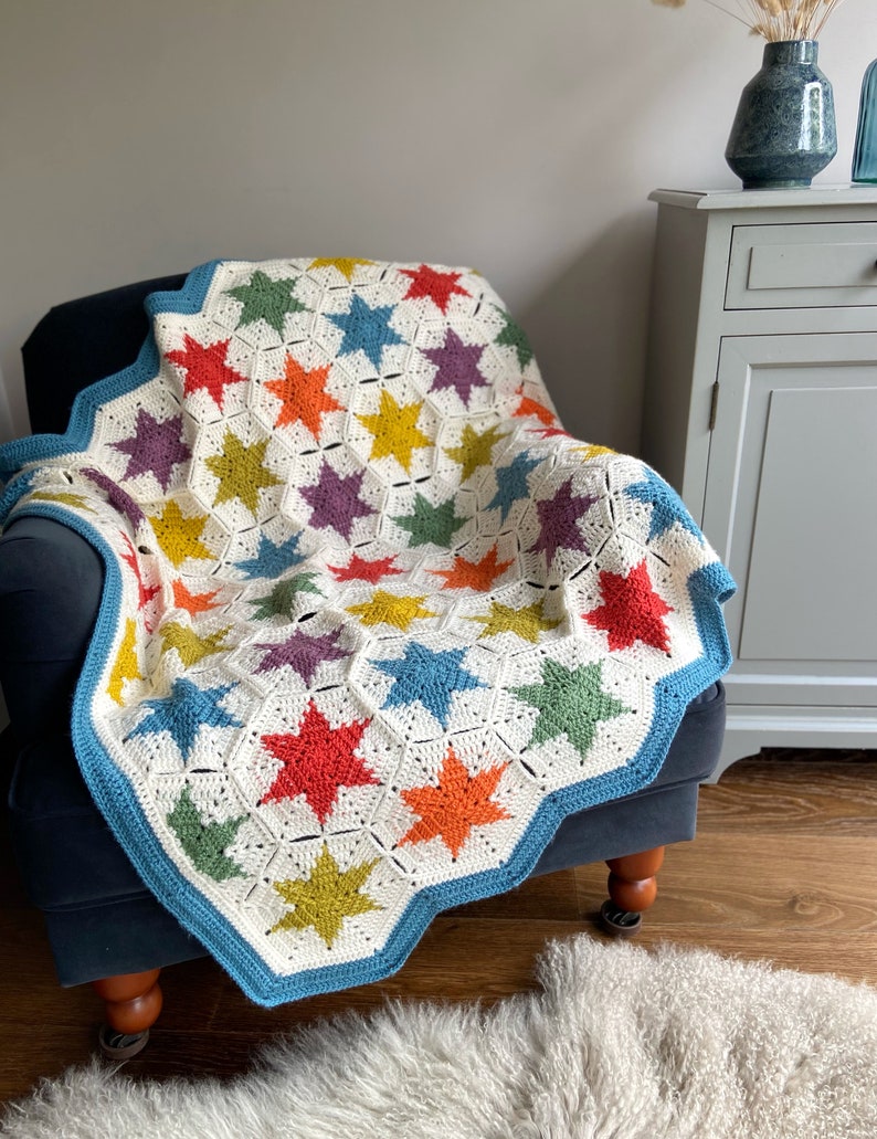 Super Stars Blanket crochet pattern imagem 8