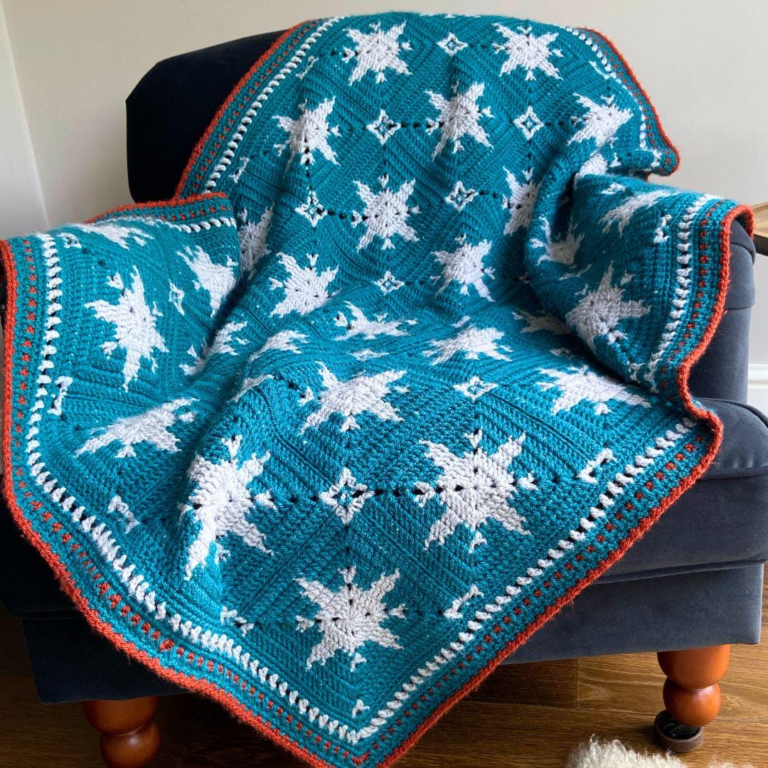 40 Fabulous Crochet Star Blankets and Patterns You Must Make 11 Star Square Crochet Blanket
