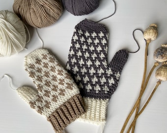 Arda Mittens - crochet pattern