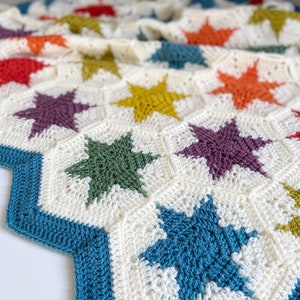 Super Stars Blanket crochet pattern imagem 2