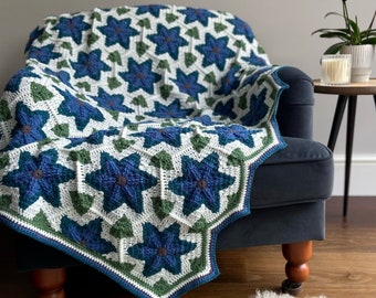Waltz of the Flowers Blanket Crochet Pattern