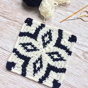 Midnight Diamond Blanket Crochet Pattern image 6