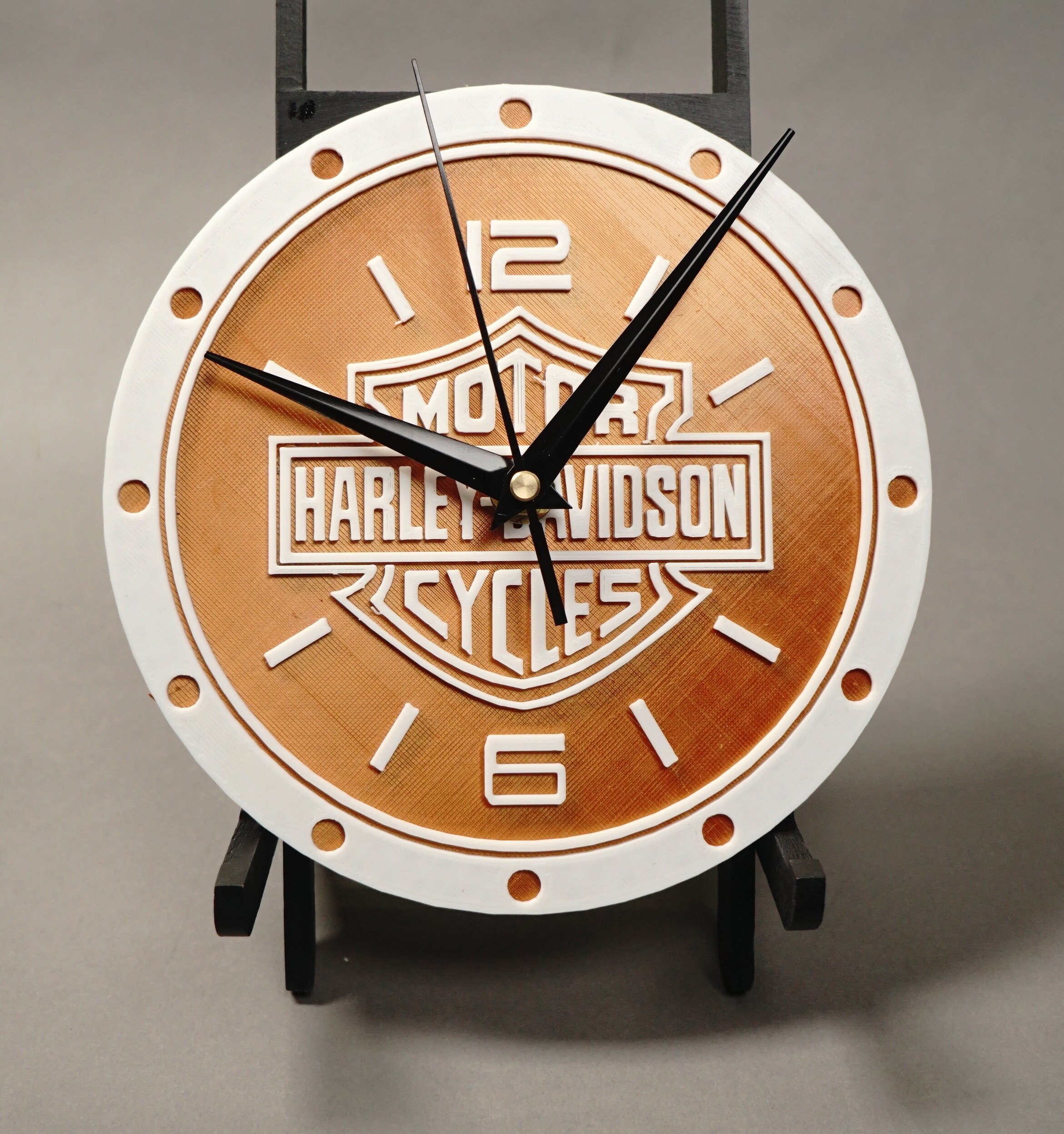 Harley Davidson Motorcycle 3D Printed Desk Wall Clock Etsy