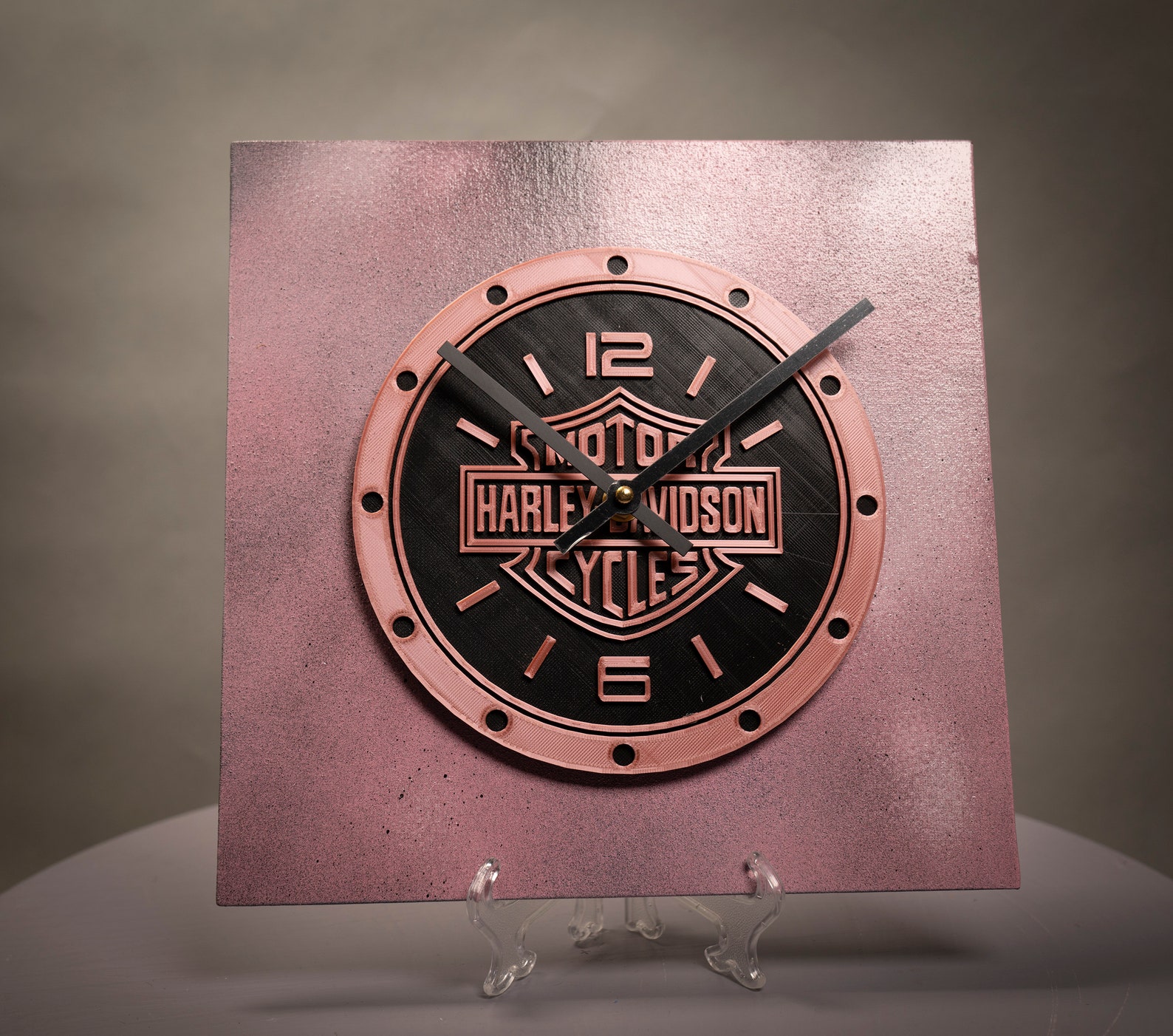Harley Davidson Motorcycle 3D Printed Desk Wall Clock Etsy