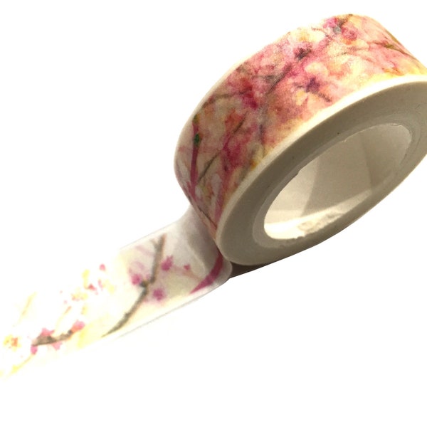 Japanese Washi Tape, Spring Sakura Cherry Blossom, Floral Flower Branches 10METRES