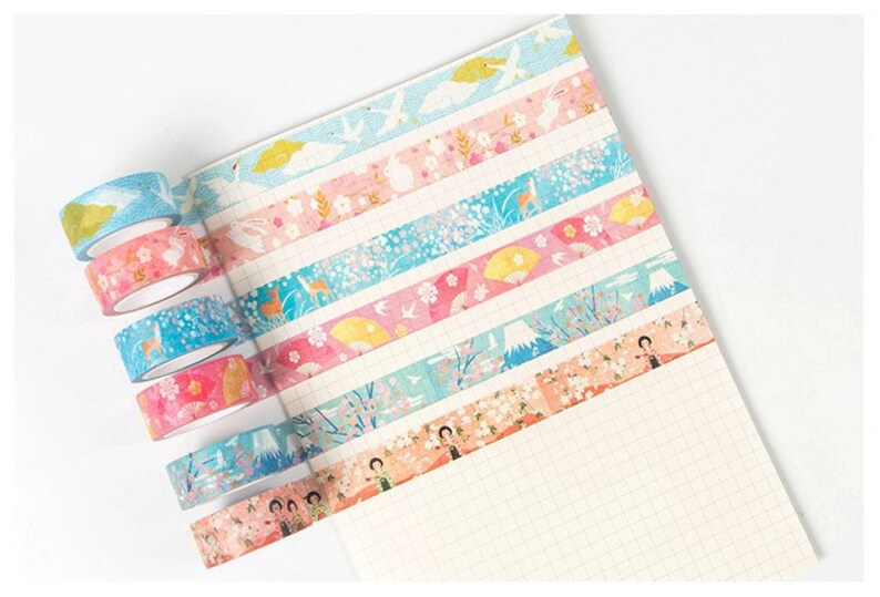 Japanese Washi Tape Japan Traditional Mt. Fuji Usagi Etsy