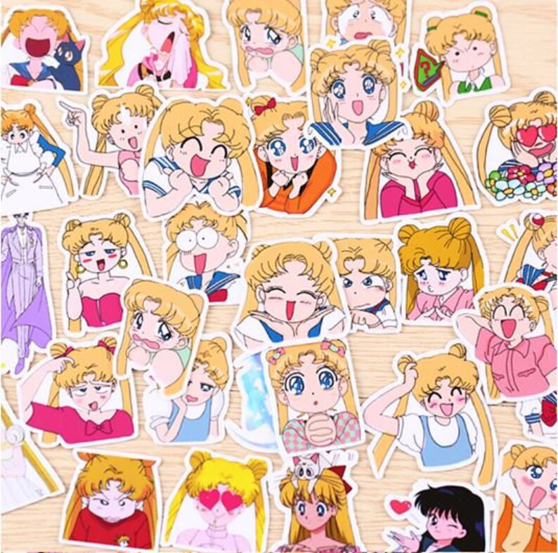 33 PCS STICKERS Sailor Moon Sticker Pack/ Anime Stickers/ Etsy Australia