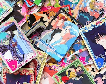 Vintage jaren 90 Sailor Moon-ruilkaarten, Amazon Trio, Black Moon Clan, Esmeraude, Spectre Sisters Authentieke Bandai Amada-graffiti